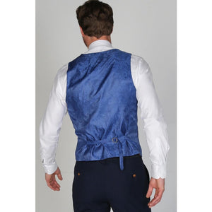 Mayfair- Gilet da Uomo In Tinta Unita Blu Scuro - Paul Andrew - 2