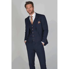 Mayfair - Men's Navy Blue Blazer Waistcoat and Trousers