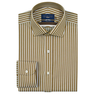 Camicetta beige a righe in cotone per uomo - Brian Oak - 1