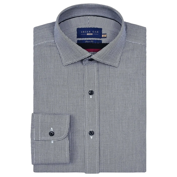Men's Black And White Checkered Shirt - Brian Oak - 1