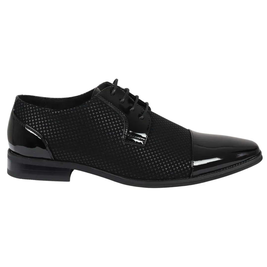 Herren schwarze Schnürderbyschuhe - Dolcetto - 1