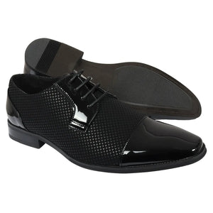 Herren schwarze Schnürderbyschuhe - Dolcetto - 3