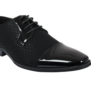 Herren schwarze Schnürderbyschuhe - Dolcetto - 4