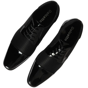 Herren schwarze Schnürderbyschuhe - Dolcetto - 5