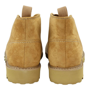 Mens Casual Hiking Boots Jeans Laced Ankle Suede Chukka - Camel - Elong - 4