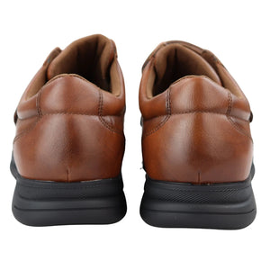 Buty męskie casual wsuwane z zapięciem na pasek do chodzenia sportowe - Brązowy - Elong - 10