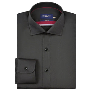 Charcoal Satin Hemd für Herren - Elegant & Bequem - Brian Oak - 1