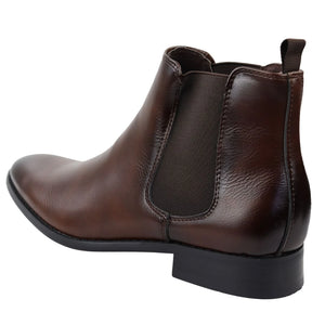 Men's Chelsea Slip On Ankle Boots - Tan - Dolcetto - 9