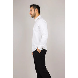 Koszula męska kremowa Oxford z podwójnymi mankietami - TruClothing.com - 5