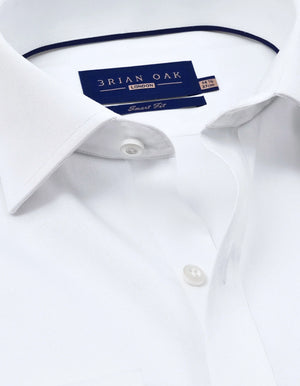 Men's Easy Care White Twill Shirt - Brian Oak - 3