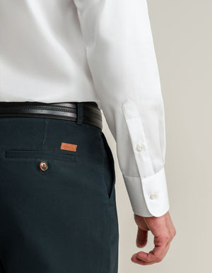 Men's Easy Care White Twill Shirt - Brian Oak - 6
