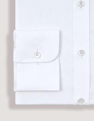 Men's Easy Care White Twill Shirt - Brian Oak - 8