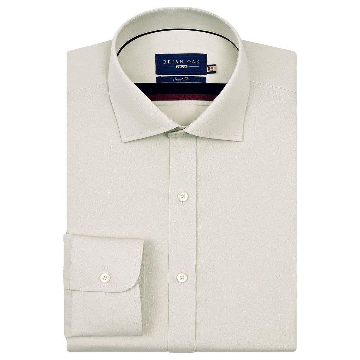 Camisa de Vestir Beige Fácil Plancha Hombre - Brian Oak - 1