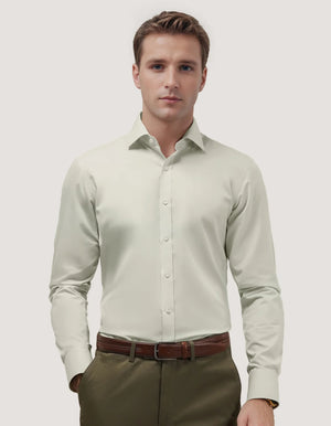 Camisa de Vestir Beige Fácil Plancha Hombre - Brian Oak - 2
