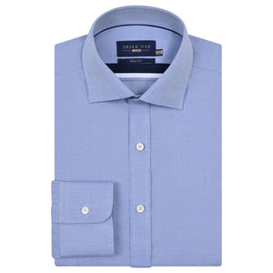 Men's Easy Iron Light Blue Dress Shirt - Brian Oak - 1