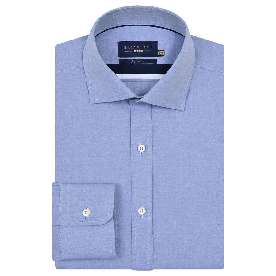Camicia uomo azzurra facile da stirare - Brian Oak - 1