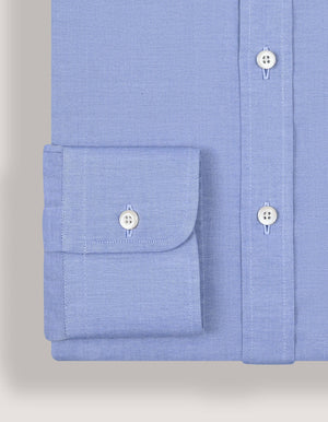 Men's Easy Iron Light Blue Dress Shirt - Brian Oak - 4
