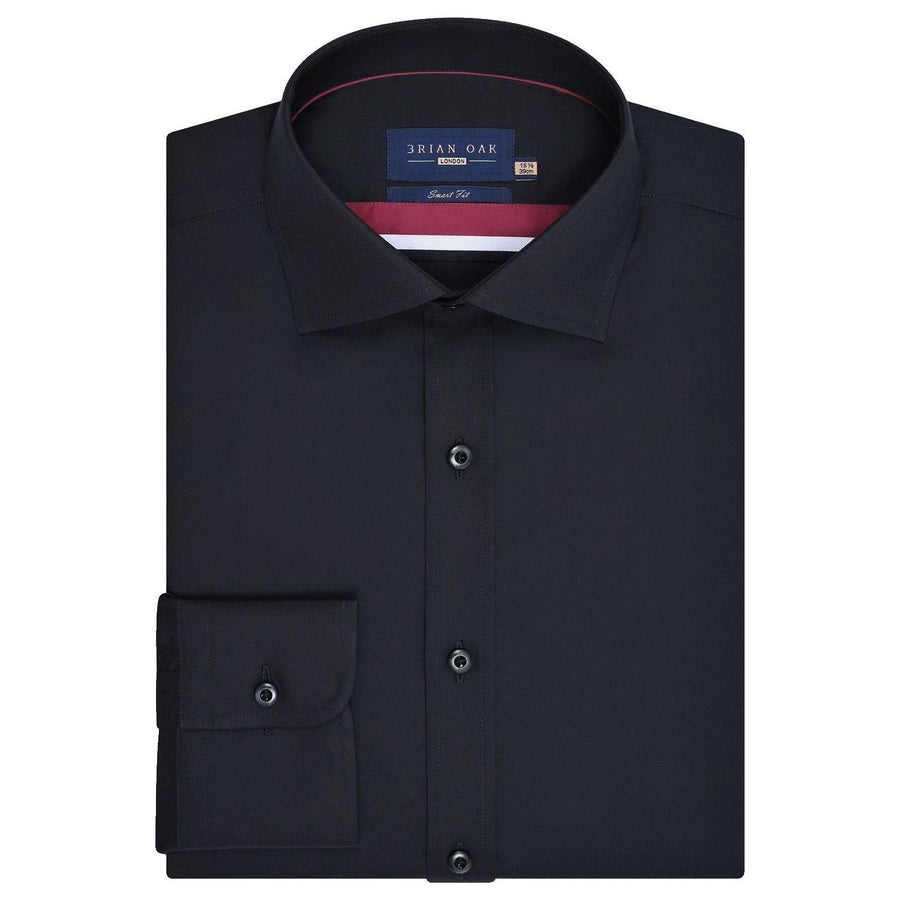 Camicia Nera Facile da Stirare Uomo - Brian Oak - 1