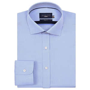 Men's Easy Iron Sky Blue Dress Shirt - Brian Oak - 1