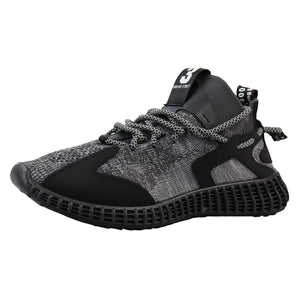 Men's Gym Running Lightweight Trainers - Black - Elong - 10