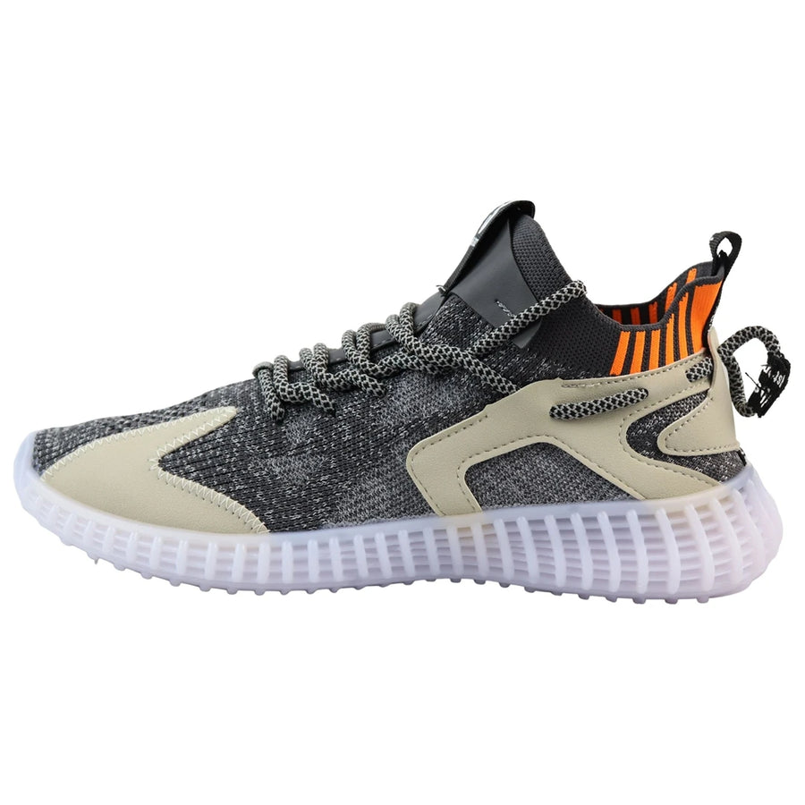 Men's Gym Running Lightweight Trainers - Grey - Elong - 1