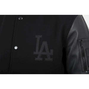 Herren LA Varsity Lederbomberjacke - TruClothing.com - 3