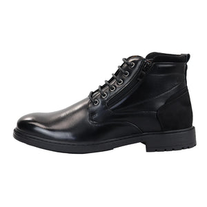 Men's Lace Up Ankle Boots - Black - Dolcetto - 7
