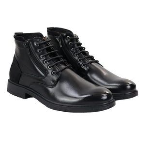 Men's Lace Up Ankle Boots - Black - Dolcetto - 8