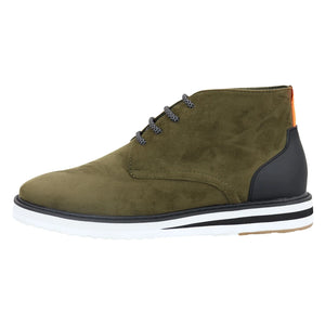 Men's Lace Up Suede Desert Boots - Olive - Dolcetto - 6