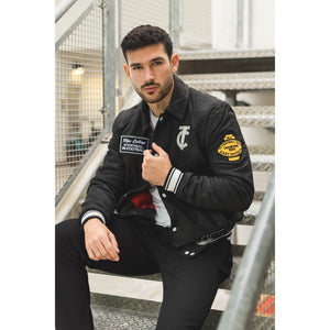 Men's Leather Varsity Letterman Bomber Jacket - TruClothing.com - 2