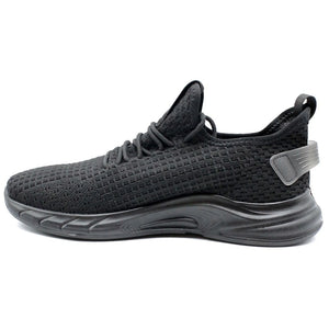 Men's Lightweight Running Trainers - Black - Elong - 3