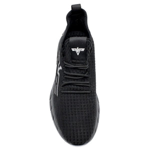 Men's Lightweight Running Trainers - Black - Elong - 4