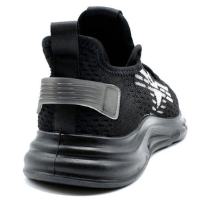 Men's Lightweight Running Trainers - Black - Elong - 5