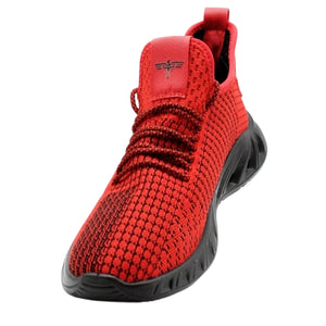 Men's Lightweight Running Trainers - Red - Elong - 8
