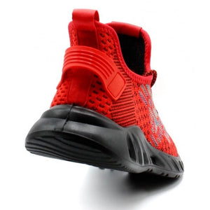 Men's Lightweight Running Trainers - Red - Elong - 9