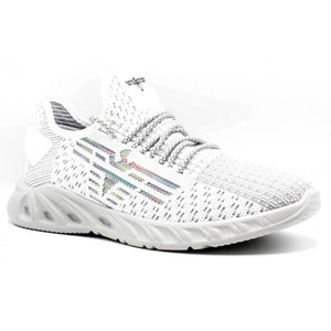Men's Lightweight Running Trainers - White - Elong - 10