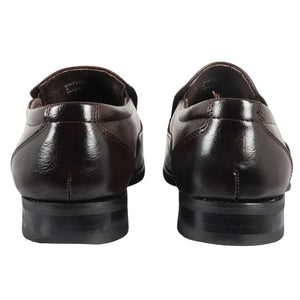 Men's Loafers Slip On Formal Shoes - Brown - Dolcetto - 11