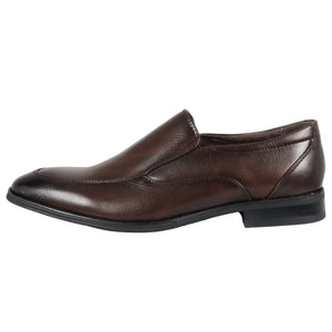 Men's Loafers Slip On Formal Shoes - Brown - Dolcetto - 7