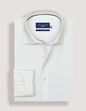 Camisa Twill Off White Hombre - Brian Oak - 4