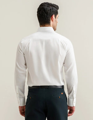 Camisa Twill Off White Hombre - Brian Oak - 7