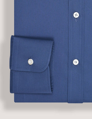 Men's Medium Blue Easy Iron Dress Shirt - Brian Oak - 5