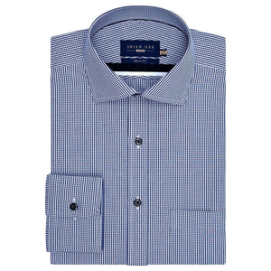 Camicia Uomo Blu Navy a Righe, Cotone, Vestibilità Classica - Brian Oak - 1