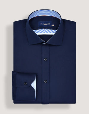 Chemise formelle bleu marine homme - Brian Oak - 3