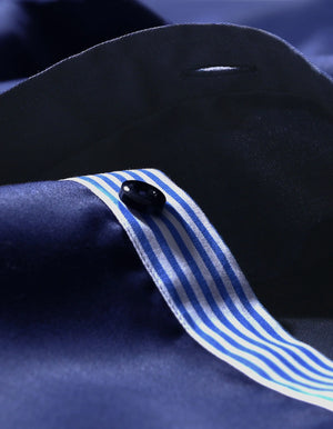 Chemise formelle bleu marine homme - Brian Oak - 4