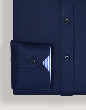 Chemise formelle bleu marine homme - Brian Oak - 5