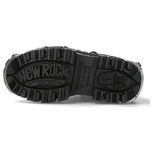 New Rock WALL106-S10 - Czarne buty skórzane unisex na platformie gotyckie - New Rock - 7