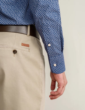 Camisa Vestir Patrón Algodón Azul Oxford Hombre - Brian Oak - 6