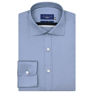 Men's Plain Smart Fit Formal Shirt - Grey - Brian Oak - 1