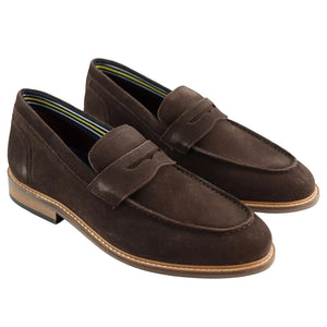 Mens Real Full Suede Slip On Loafers Boat Shoes Smart Casual Classic Comfort Fit - Brown - House of Cavani - 2