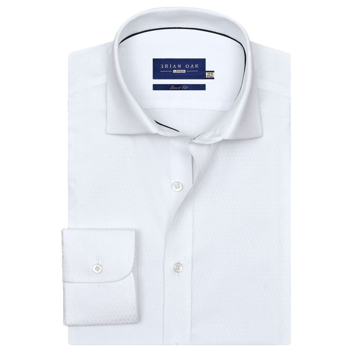 Chemise blanche texturée coton homme - Brian Oak - 1